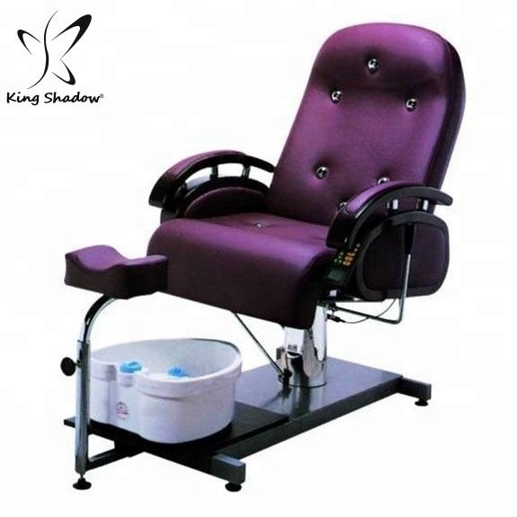 beauty nail salon furniture pipeless manicure set for Adults and kids no plumbing foot spa purple pedicure chair