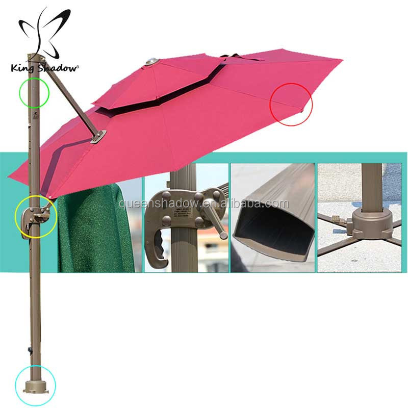 Foldable Garden Umbrella Outdoor  Umbrellas with Base