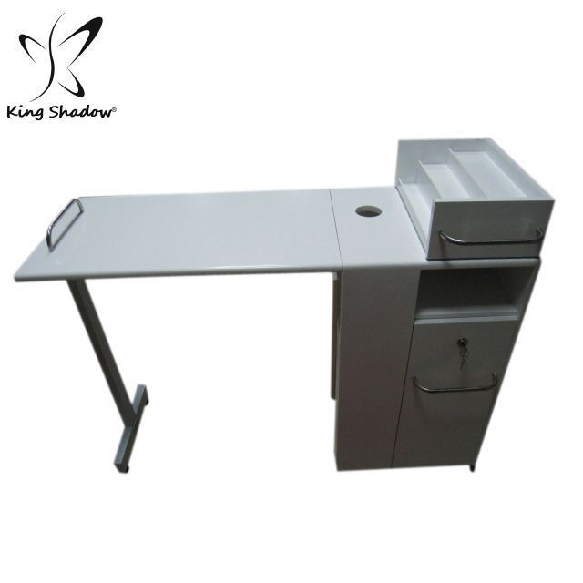 Kingshadow nail salon equipment nail desk vintage and simple design manicure table for beauty salon furniture