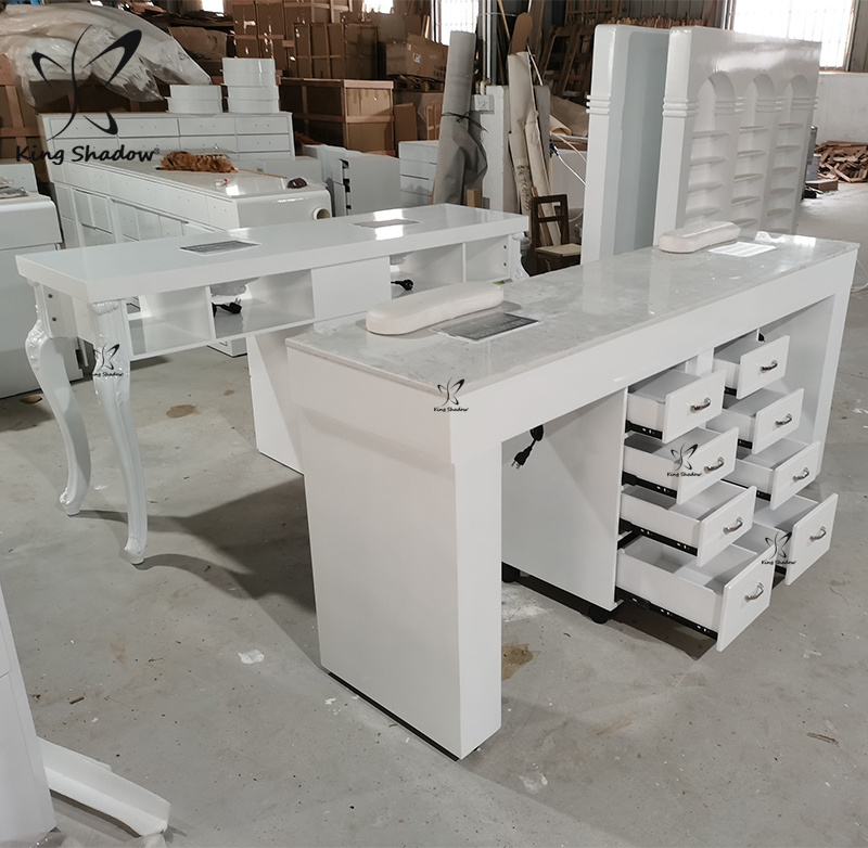 Beauty nail salon furniture package nail bar desk manicure table used pedicure chairs luxury manicure tables for sale