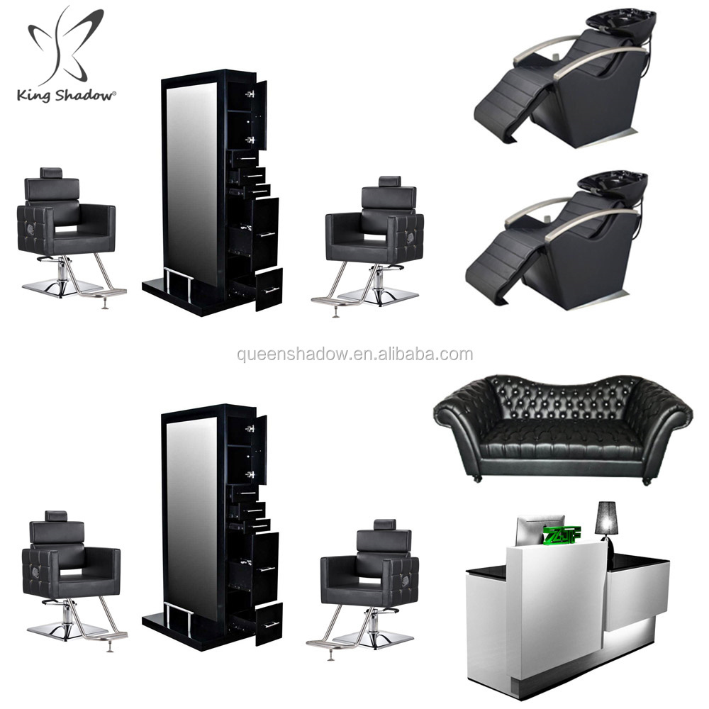 king shadow salon furniture package hair salon chairs makeup mirror station shampoo chair used barber chairs for sale