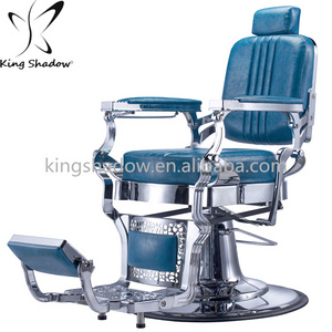 Beauty salon furniture aluminum foldable barber shop set antique barber chair for sale