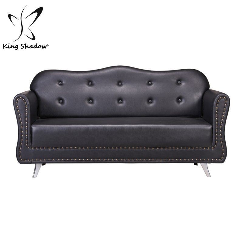 Salon furniture barber shop waiting chair black waiting sofa wholesale office sofa