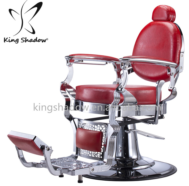 Beauty salon furniture aluminum foldable barber shop set antique barber chair for sale