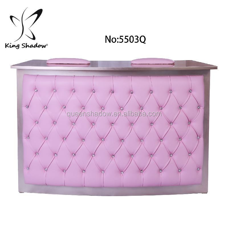 beauty salon furniture reception desk used Pink Reception Table