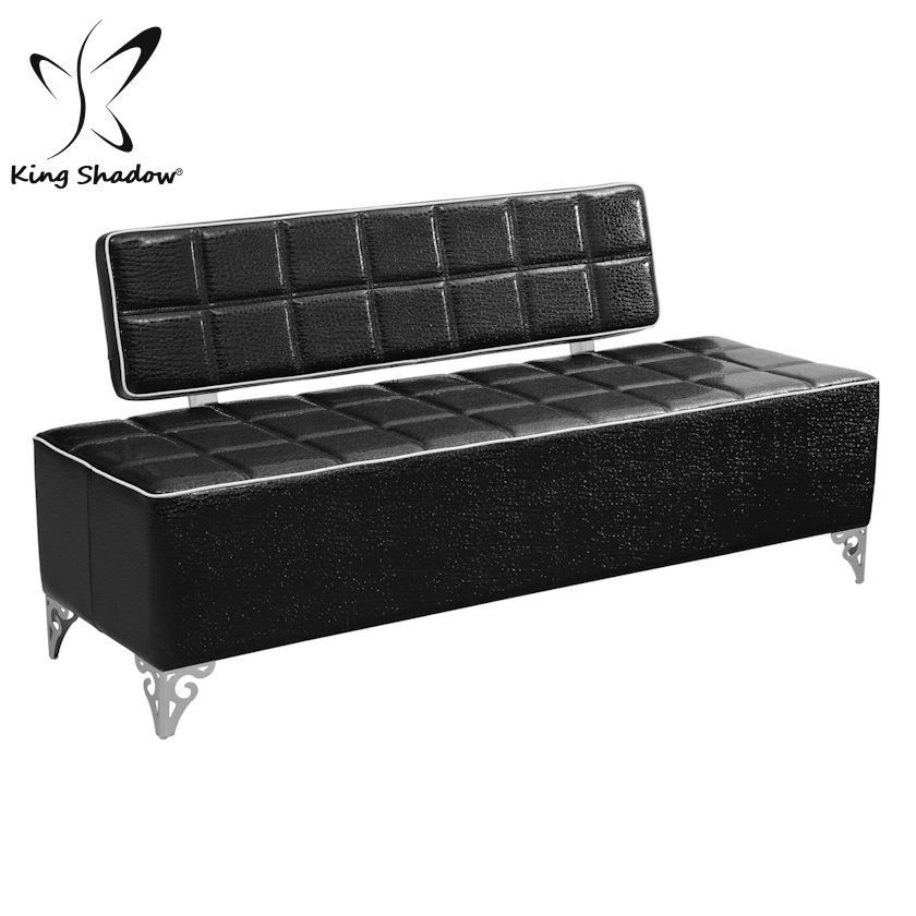 Salon furniture barber shop waiting chair black waiting sofa wholesale office sofa