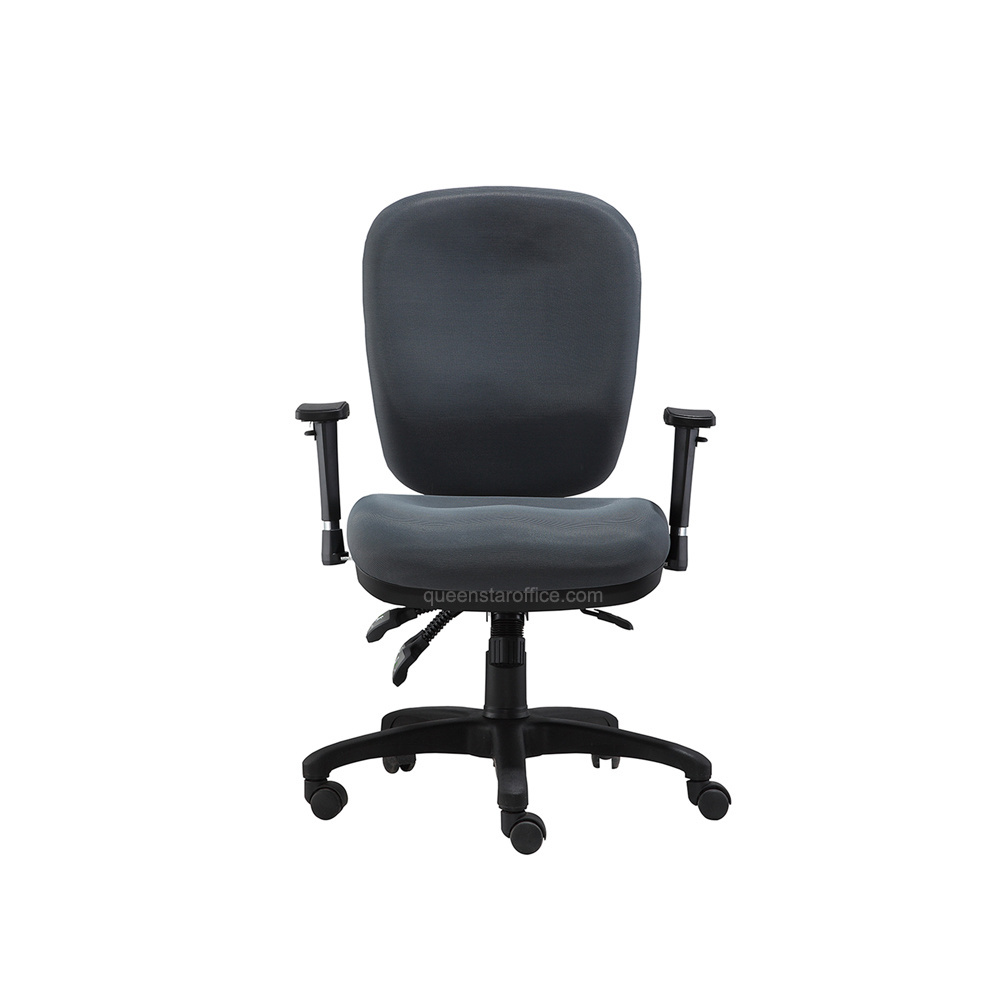 QS-OMC03 Modern Task Chair mid back Lift office chair swivel stool with armrest fabric office chair