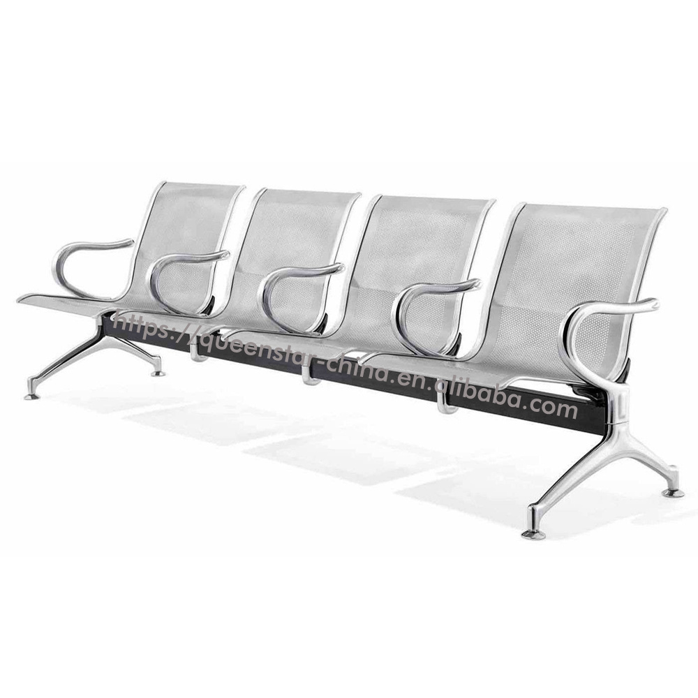 QS-WTC03 3seaters waiting chair airport  waiting chair Public metal waiting chairs