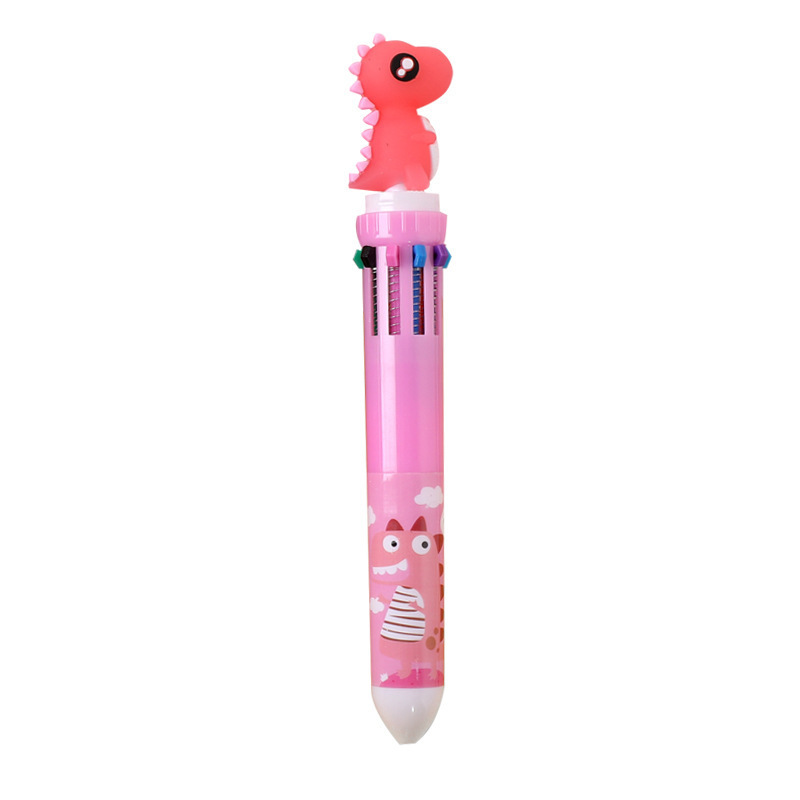 cheap Cute 10 color girl heart cartoon multi color ballpoint pen student multi  ballpoint pen