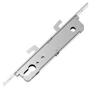 Slim Sliding Door Mortise Lock Body Double Hook SUS304 Lock Body without Cylinder Hole High-security Sliding Lock Body