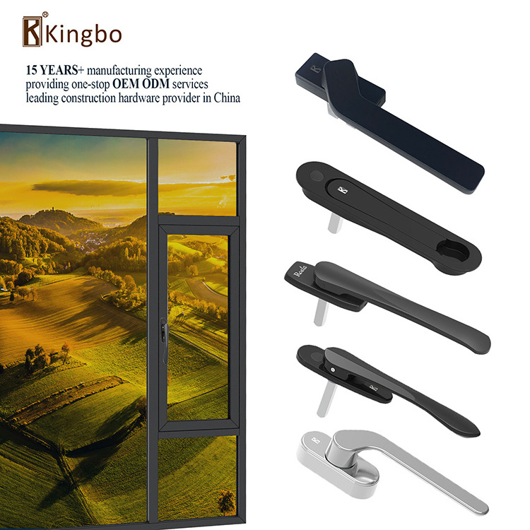 Window Handle Aluminium Casement with Screen Sash Mosquito Net Excellent Appearance Door Simple Modern