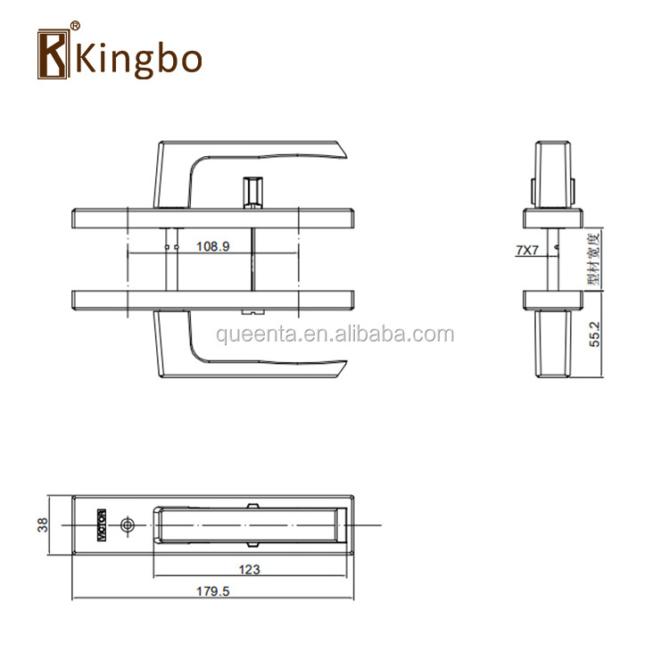 Factory Sales Direct Aluminium Accessories Door and Window Handles Aluminum Door Lock Handle