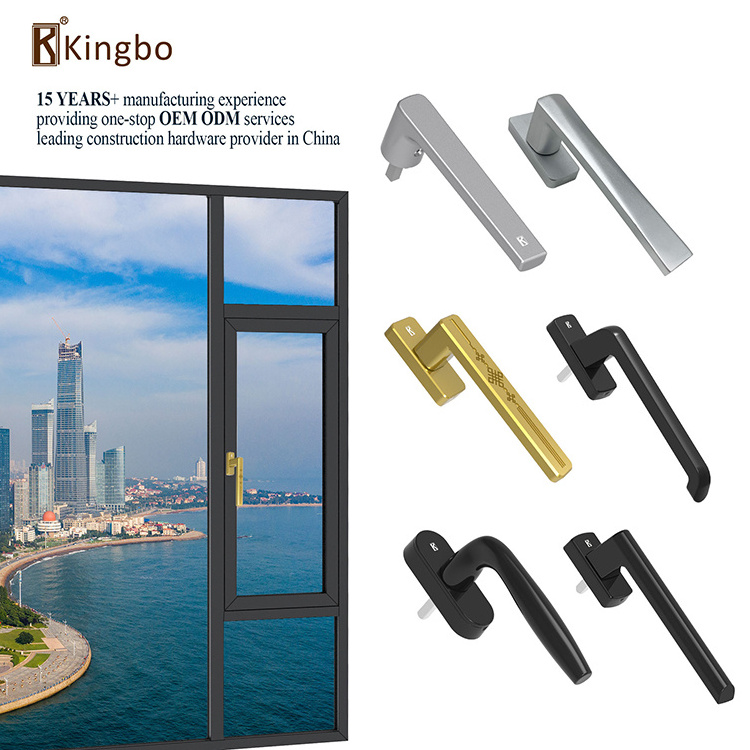 Window Handle With Lock Key Aluminium Casement Upvc Stainless Steel Door Appearance Sliding Hardware Accessories Multipoint Pull