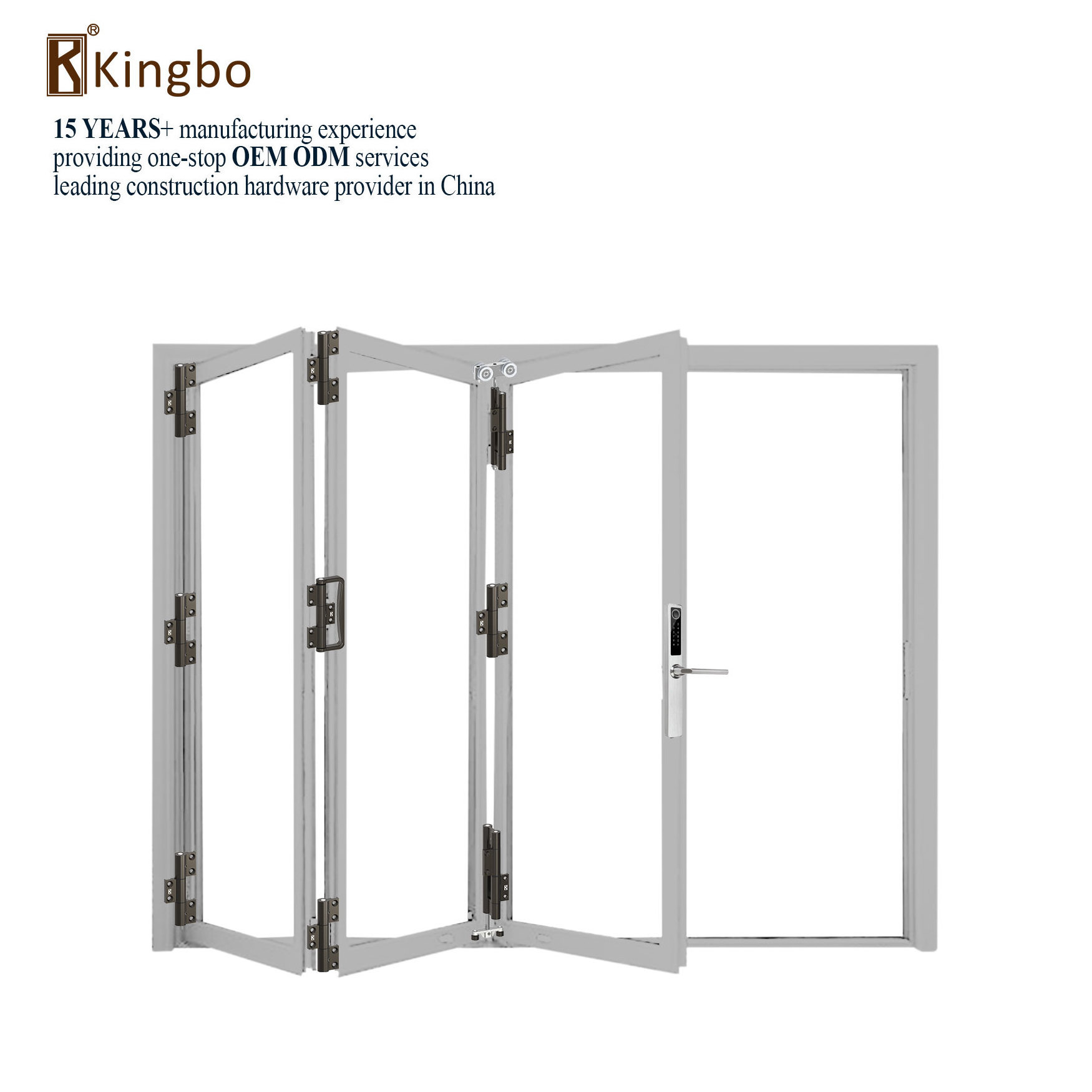 Bifold Door Hinge Aluminum Folding Hardware Accessories Bi Black Heavy Duty Smart Pivot Interior Sound Proof Upvc Bottom Roller