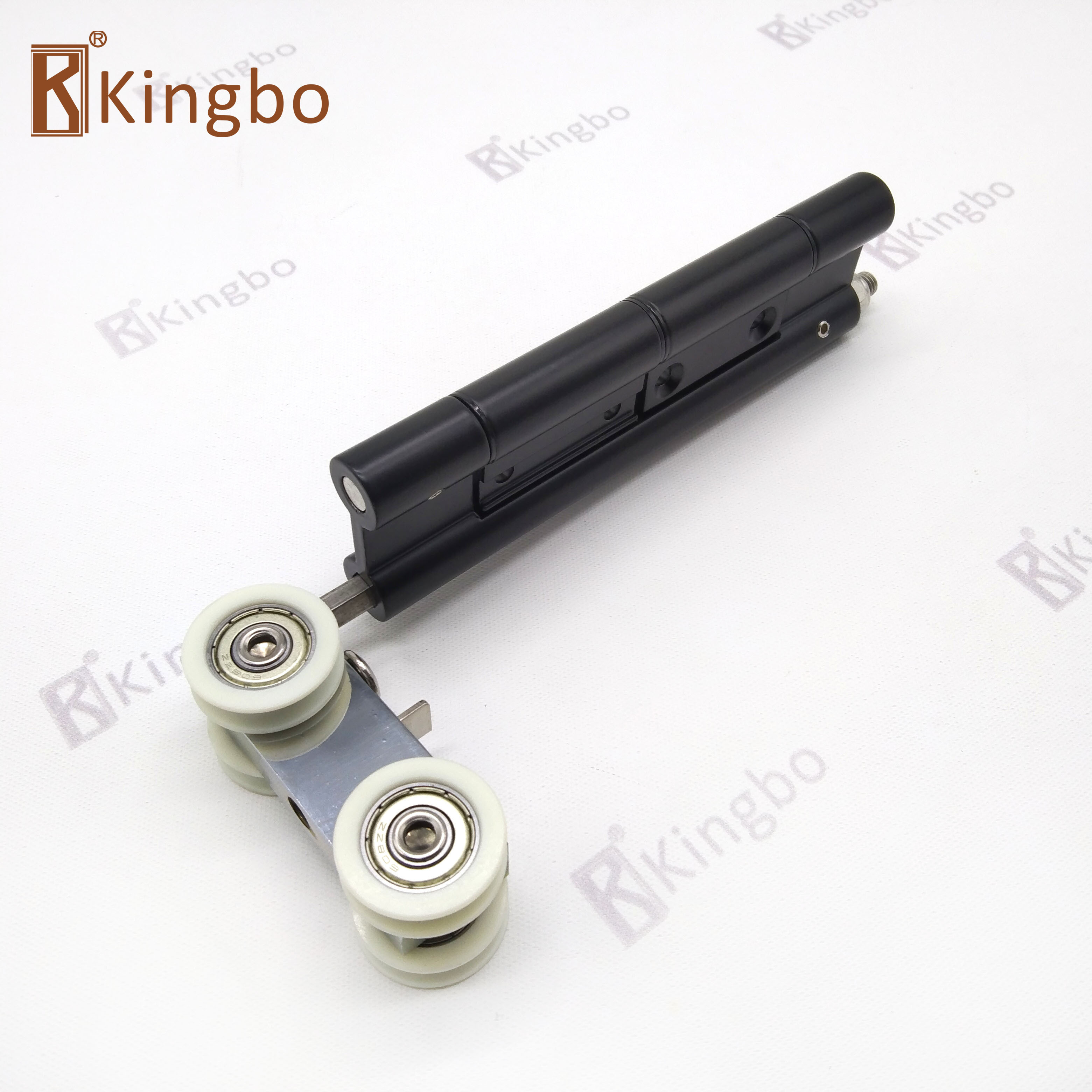 Black Gate Hinge Door Fixing Hardware Bi Fold Great Appearance Pivot Aluminum Alloy & SUS304 Quality