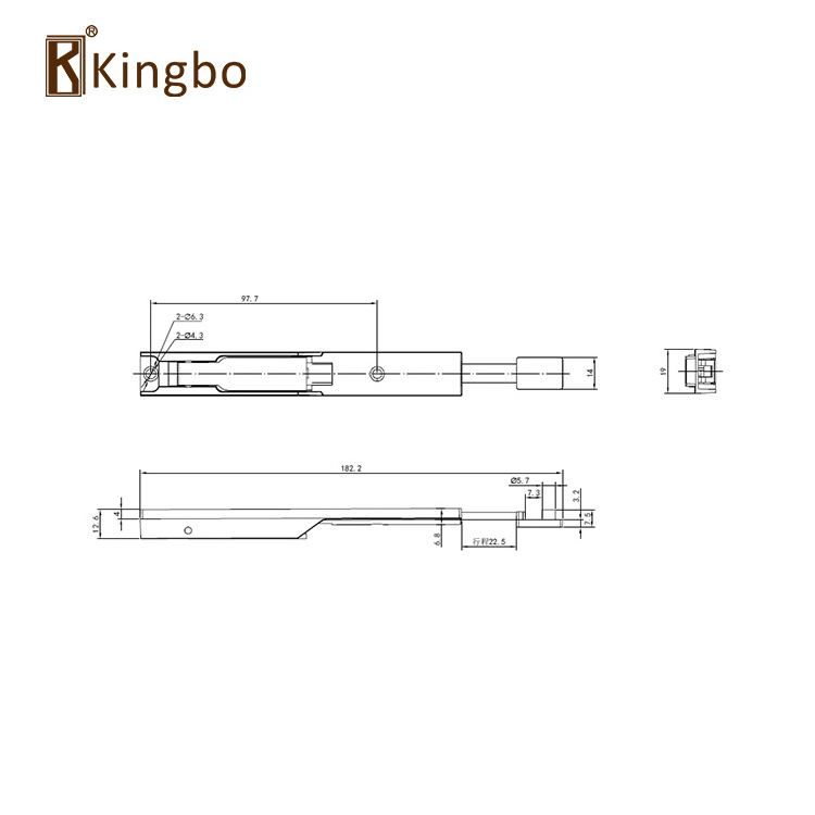 Factory Direct Zinc Alloy Flush  Bolt for Window and Door