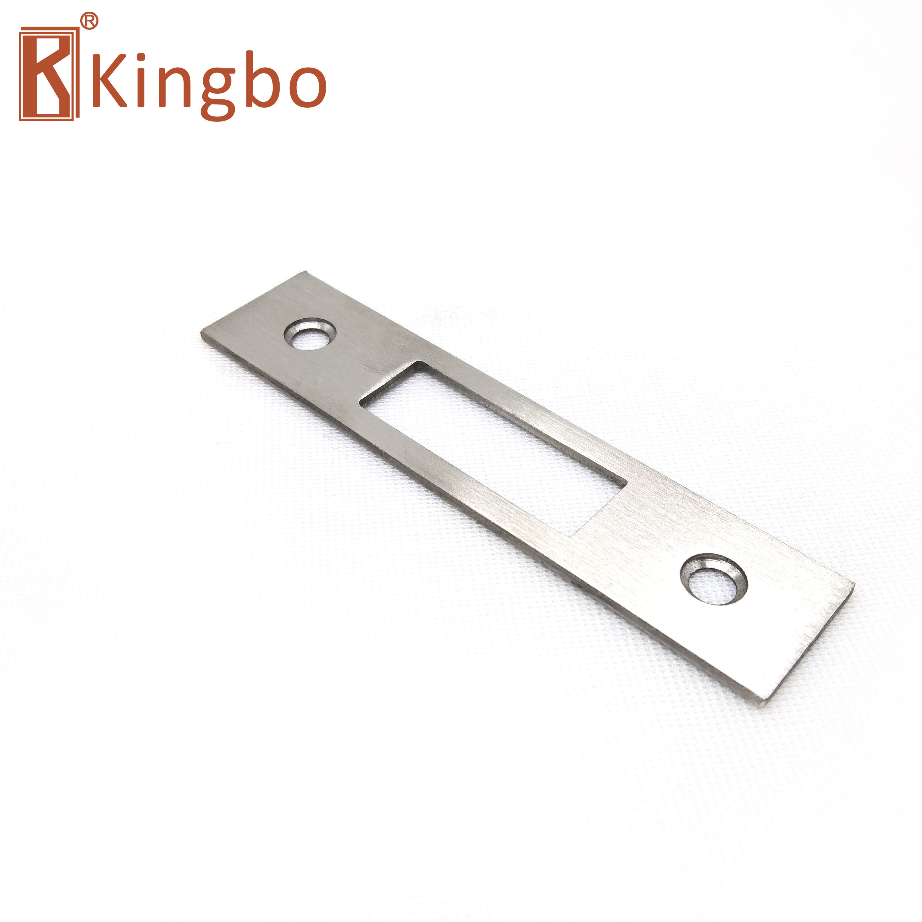 Hot Sale Mortise Door Lock Accessories Hardware High Quality Durable Anti-theft SUS 304 Stainless Steel Strike Plate