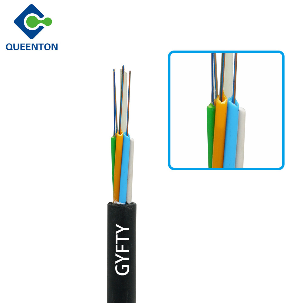 Manufacturing non-metal outdoor optic fiber cable GYFTY 24 core single mode G652D fiber optic cable/optic fibre cable