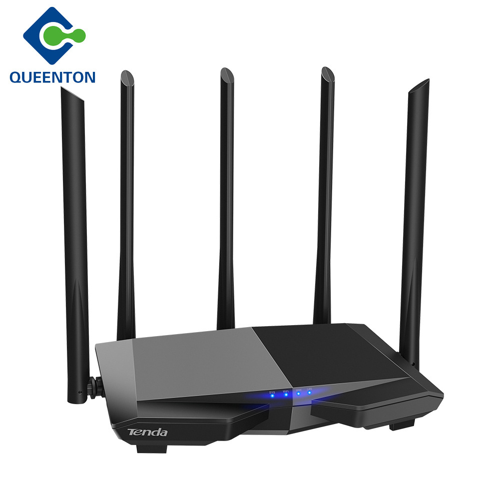 Tenda AC7 AC1200 Router Dual-Band wireless Network Extender WiFi router with High Gain 5 Antennas