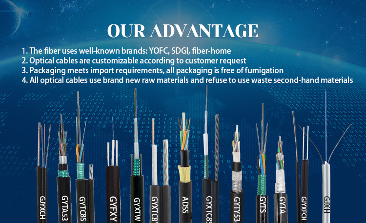 Manufacturing non-metal outdoor optic fiber cable GYFTY 24 core single mode G652D fiber optic cable/optic fibre cable