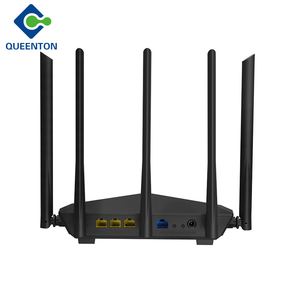 Tenda AC7 AC1200 Router Dual-Band wireless Network Extender WiFi router with High Gain 5 Antennas