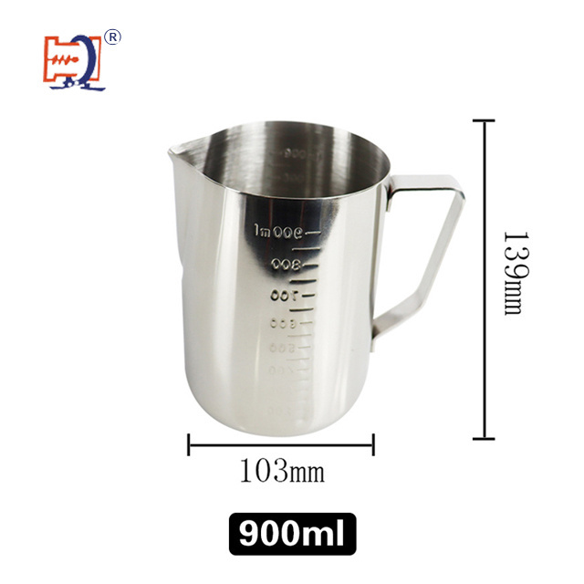 Stainless Steel 304 Espresso Steaming Pitcher Coffee Decorating Stencils Latte Art FlamGen Milk Frothing Pitcher Milk Jug