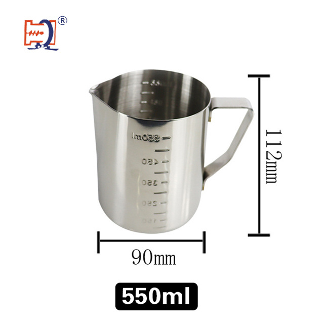 Stainless Steel 304 Espresso Steaming Pitcher Coffee Decorating Stencils Latte Art FlamGen Milk Frothing Pitcher Milk Jug