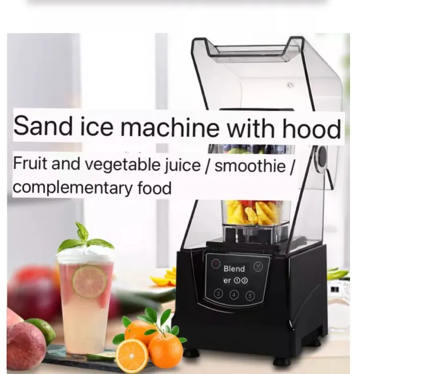 Commercial Smoothie Electric Blender Brand New Black Red Top Copper OEM Traditional Steel Motor Stainless Blade  Food Blender