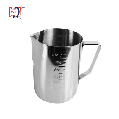 High Quality 350ml Stainless Latte Maker Frothing Steaming Coffee Jug Milk Pitcher  Coffee Milk Pitcher Measuring Jug