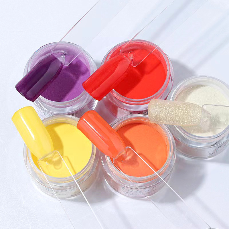 Nail Supplies Wholesale Acrylic Dip Powder Custom Logo Private Label High Quality 2 in 1 Clear Nail Dipping Acrylic Powder