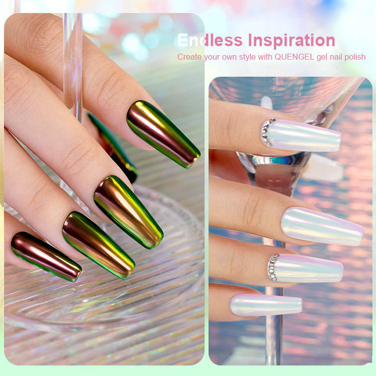 High Quality Wholesale 5ml Magic Chrome Liquid No Dust Aurora Powder Chrome Metallic Mirror Liquid Nail Gel Polish