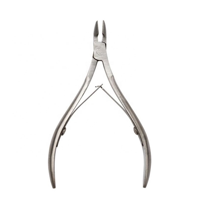 Professional stainless steel nail nipper sharpening silver plated cuticle nippers