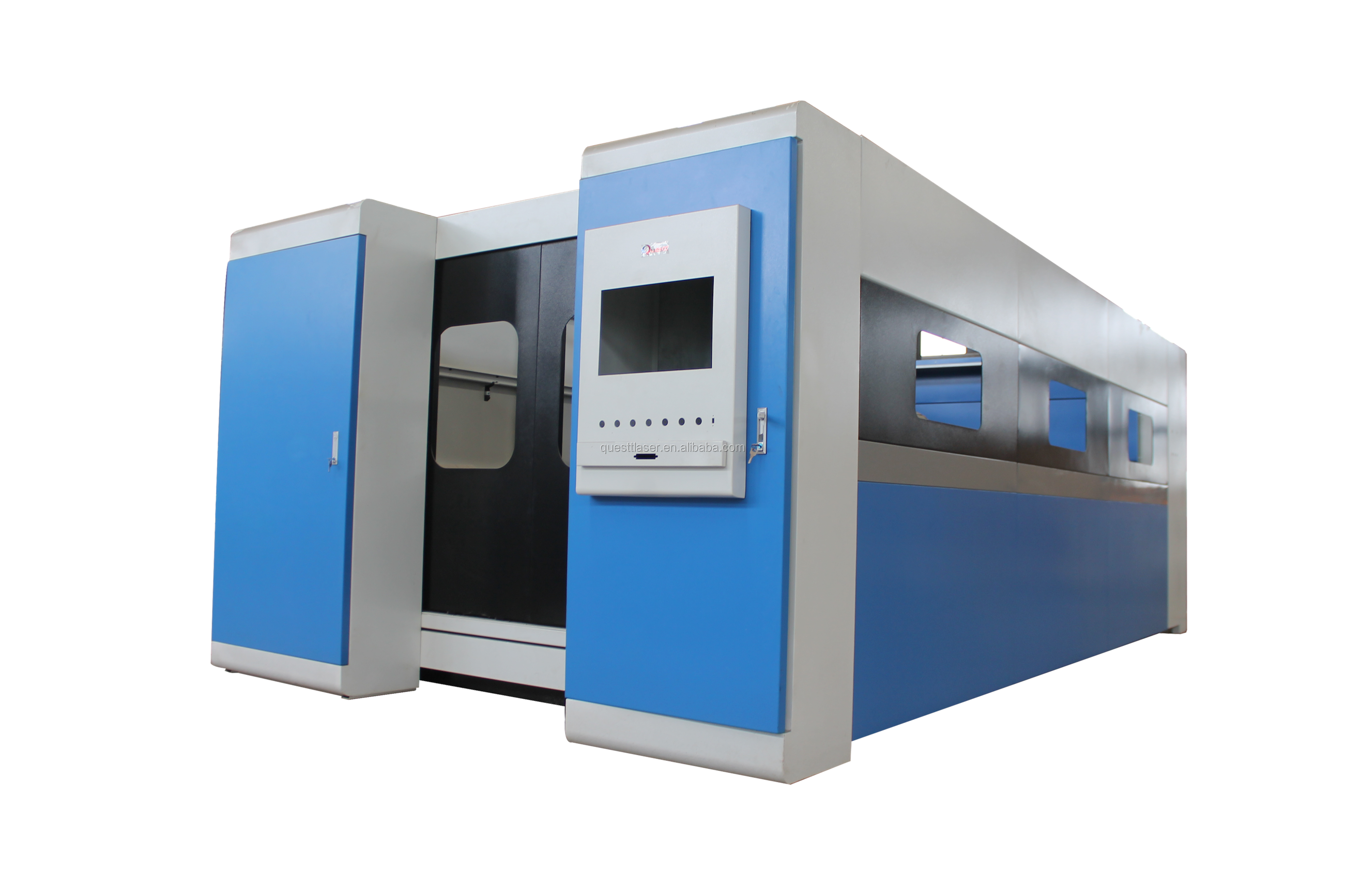 Fiber laser cutting machine 3000watt 4000watt 6000watt CNC lathe cutting device with safety enclosure stainless steel laser cut