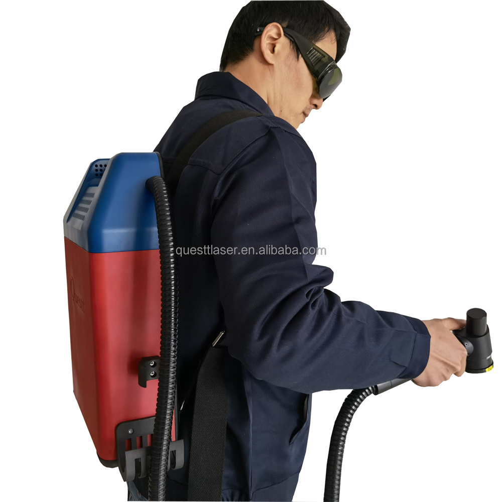 New Technology laser Eco-friendly method portable dry cleaning machine to remove rust paint graffiti on wall