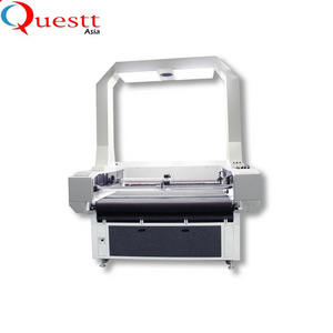 cloth/garment/textile/fabric laser cutting machine with CCCD camera and auto feeding