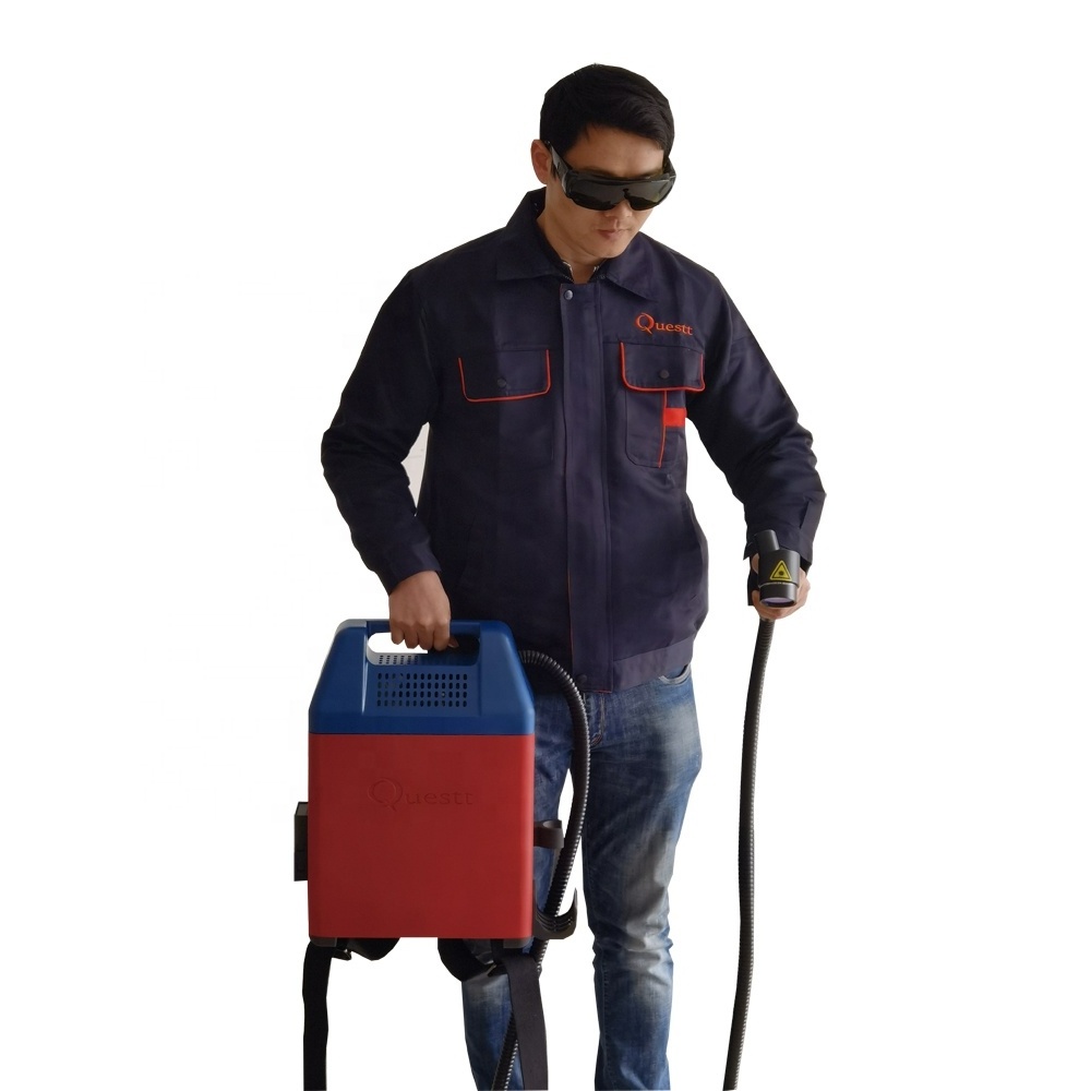 Lightest Backpack Laser Cleaning Machine 50W 100W Easy Taken Graffiti Removal Machine