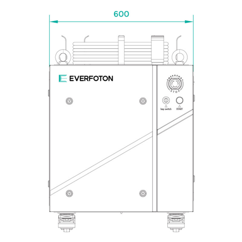 High Power Everfoton 4000w 6000w CW Fiber Laser Source Laser Cladding Hardening Machine FFRC-4000-F 1064nm-fiber Provided 68