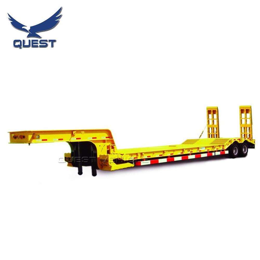 QUEST 100 ton excavator lowboy low loader gooseneck trailers for sale