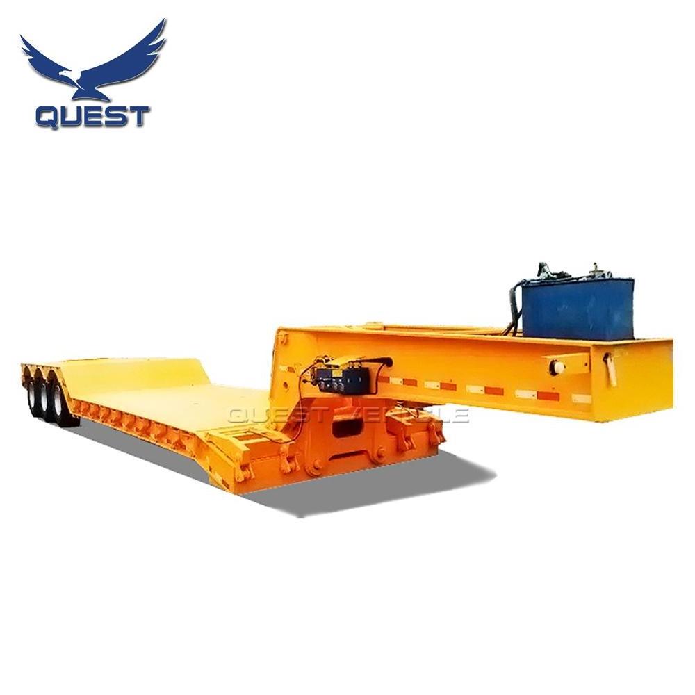 QUEST 100 ton excavator lowboy low loader gooseneck trailers for sale