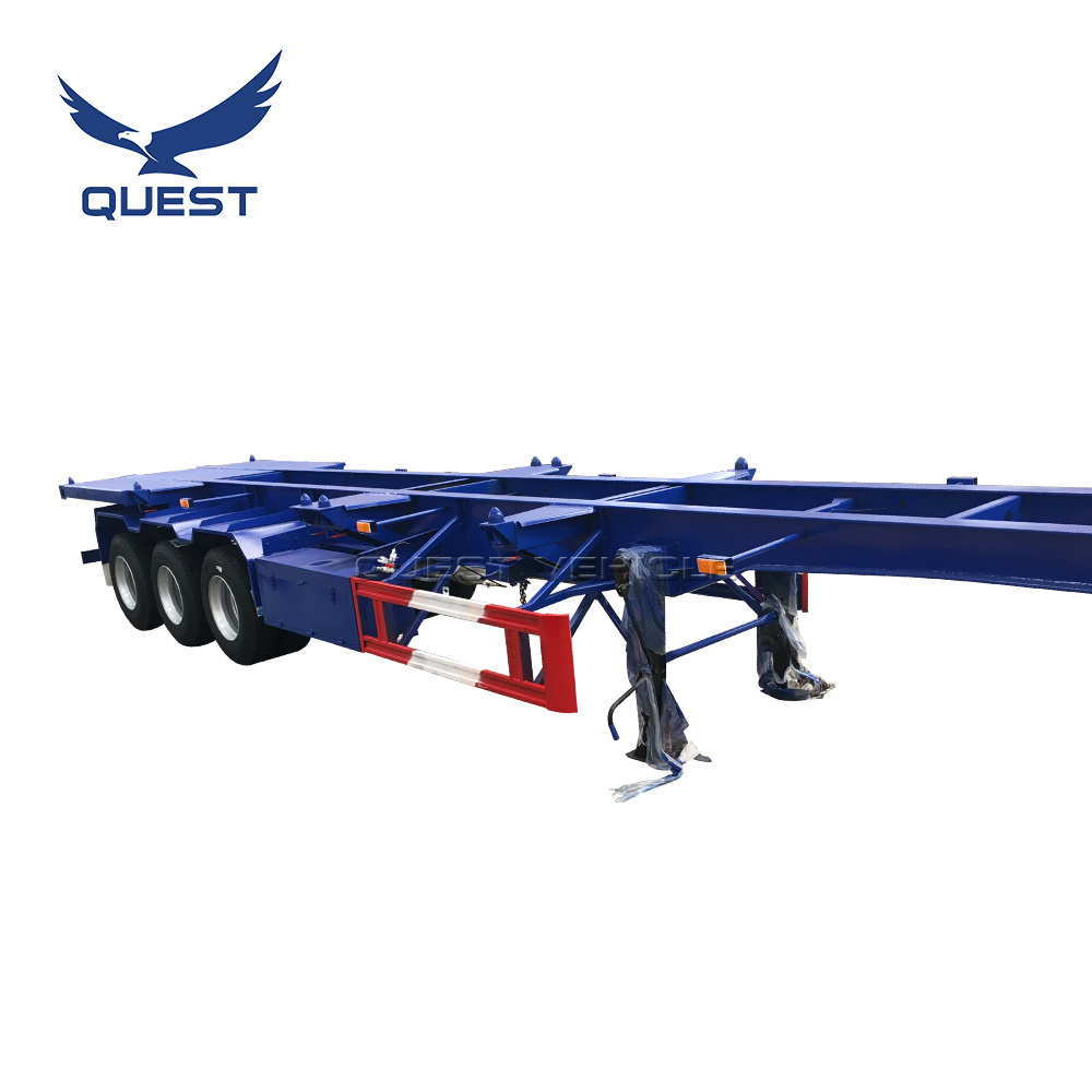 container chassis trailer heavy duty  bomb carts terminal trailer dock skeleton semi trailer  for transport