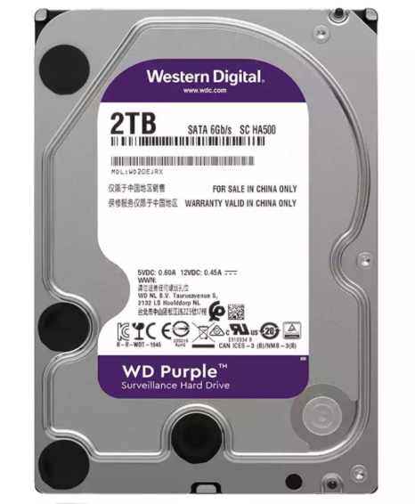 WD40PURZ HDD Hard Disk drive 4TB 8TB Surveillance Class Purple HDD SATA 6 Gb/s in Stock