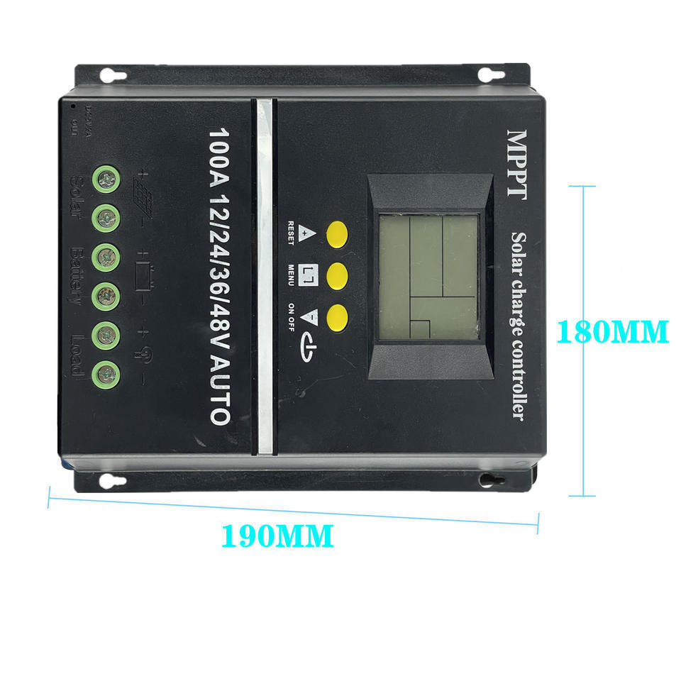 MPPT 60A 80A 100A Solar PV Regulators 12V 24V 36V 48V AUTO solar charge controller Solar PV Battery Charger with LCD & Dual USB