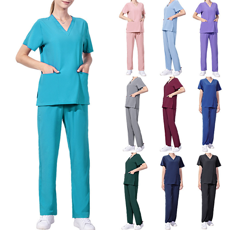 Wholesale Custom Scrubs Nursing Uniform Clinical Medical Scrubs Uniforms Medical Scrubs Sets For Hospital