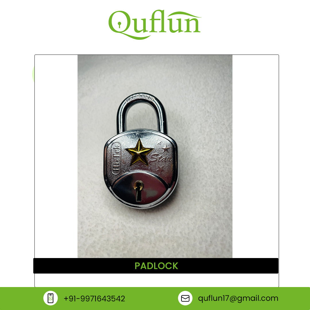 Best Low Price Premium Quality 67mm Golden Star Design Hitek Star 3 keys Double Lock Hardened Shackle Padlock for Bulk Buyers