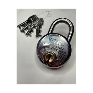 Top Selling Bitko 67 mm 4keys Heavy Duty Double Lock Hardened Shackle Door Padlock from Indian Supplier