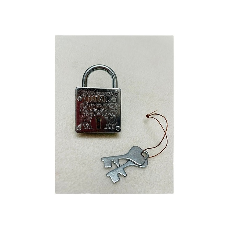 New Arrival Ujala 35mm Lock 2 keys Square Lock Stainless Steel Coating Iron Shackle Luggage Lock Bag Padlock