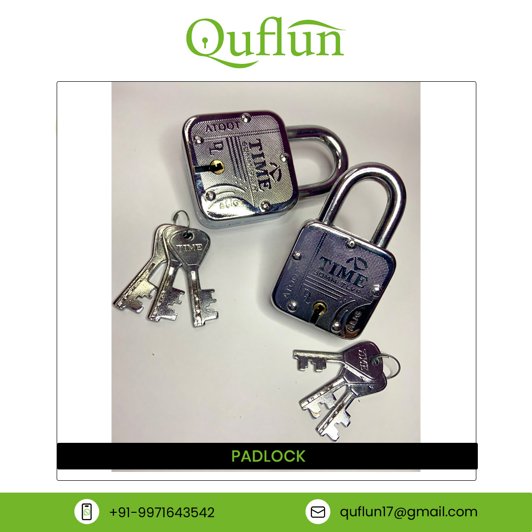 Good Quality Indoor and Outdoor Use Premium Lock Stainless Steel Polish Double Locking 3 Keys Manual Lock 50mm Padlock with Key