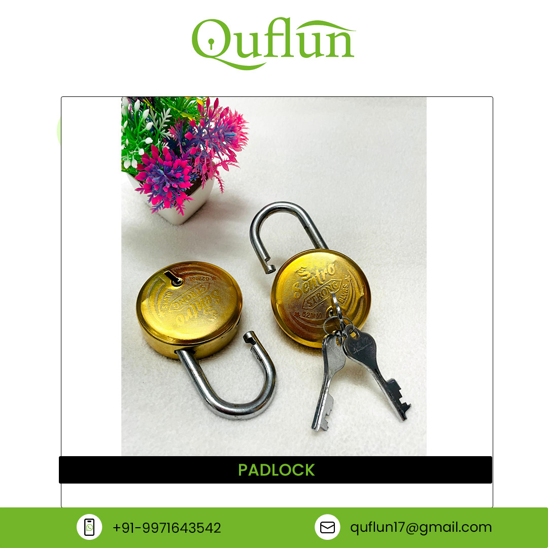 Bulk Exporter Selling Top Notch Quality 60 MM 3keys with Imitation Copper Lock Iron Material Door Lock Padlock for Sale