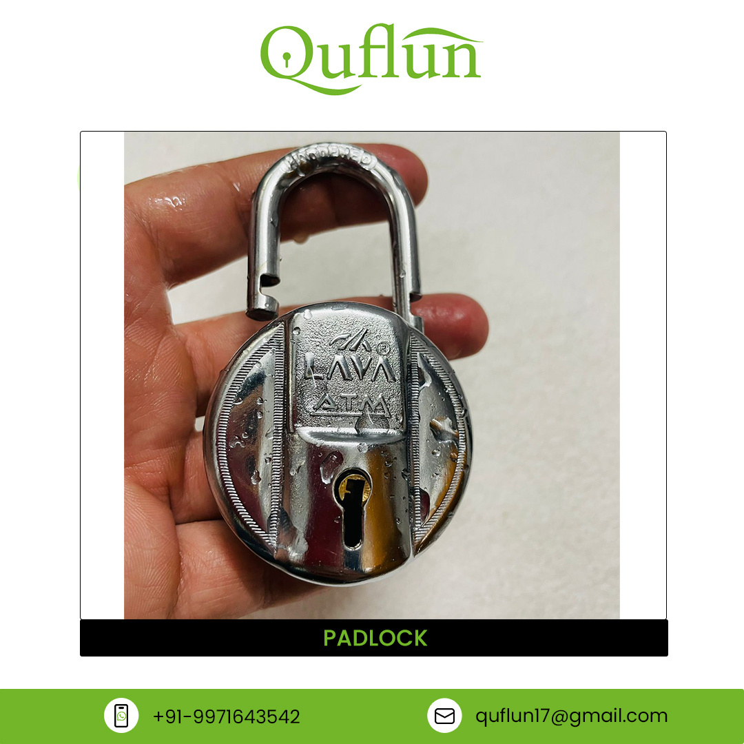 Indian Supplier Selling Lava 50 mm ATM 3keys Double Lock Premium Design Safety Door Lock Padlock for Bulk Buyers