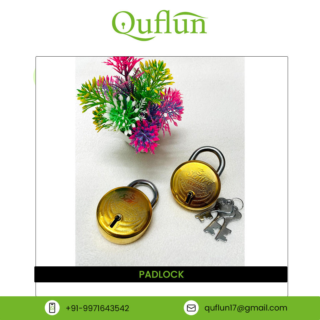 Bulk Exporter Selling Top Notch Quality 60 MM 3keys with Imitation Copper Lock Iron Material Door Lock Padlock for Sale